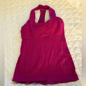 Lululemon Womens Scoop Neck tank in Fuchsia - Size 8